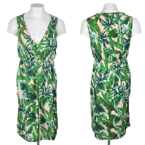 GUESS Palin Maxi Top Sz Medium Pink Floss Multi - Picture 1 of 6